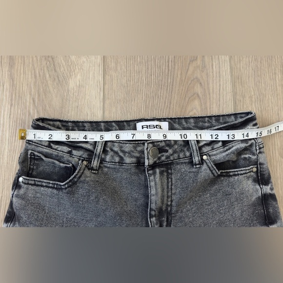 RSQ Women's Distressed Gray High rise Straight Leg Jeans 👖 - Picture 4 of 10
